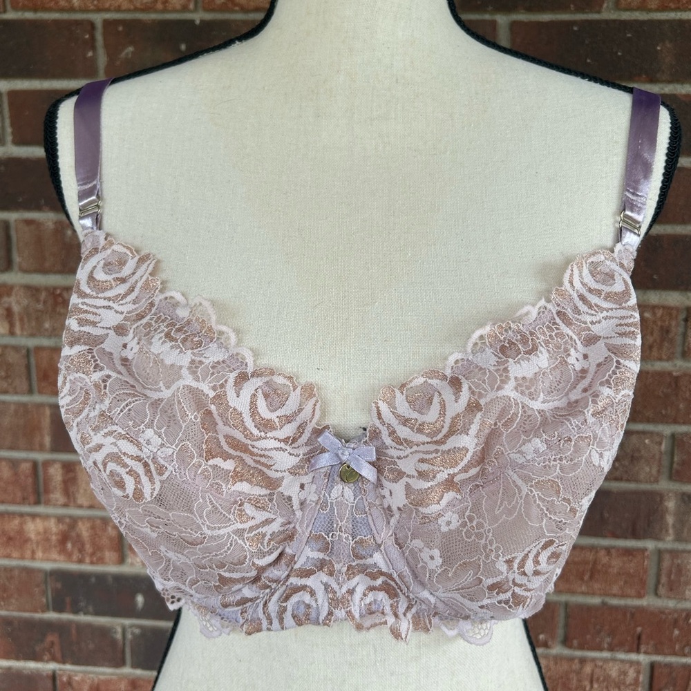 Cacique Elegant Lace in Pink/Lavender & Gold